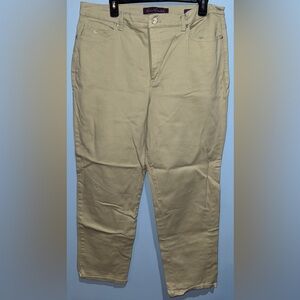 Gloria Vanderbilt Tan Chinos Classic Straight-Leg Timeless Style